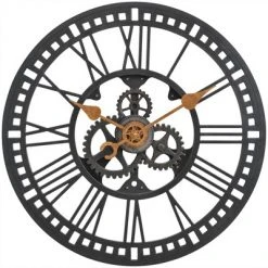 Roman Gear Clock - FirsTime Silver