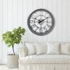 20" Open Dial Wall Clock Silver - Westclox -Clocks Shop unnamed file 850