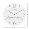 15.5" "Home Sweet Home" Wall Clock Whitewashed Wood - FirsTime -Clocks Shop unnamed file 860