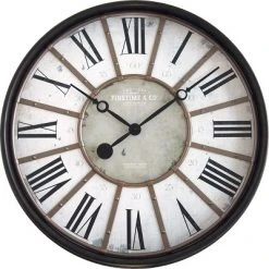 29" Roman Farmhouse Wall Clock Oil Rubbed Bronze - FirsTime & Co.