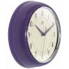 9.5" Retro Metal Wall Clock Purple - Infinity Instruments -Clocks Shop unnamed file 895