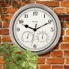 12" Indoor/Outdoor Wall Clock with Weather Resistant Temperature/Humidity Dials - Westclox -Clocks Shop unnamed file 908