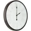 22" Modern Farmhouse Shiplap Wall Clock Black/White - Patton Wall Decor -Clocks Shop unnamed file 913