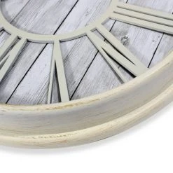 15.5" Antique Wood Grain Wall Clock White - Westclox