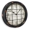 14" Vintage Cage Wall Clock with Distressed Arabic Dial - Westclox -Clocks Shop unnamed file 931