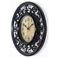 12" Sofia Wall Clock Brown - Infinity Instruments