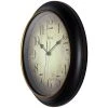 12" Precedent Wall Clock Black/Rose Gold - Infinity Instruments -Clocks Shop unnamed file 964