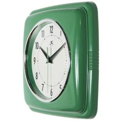 9" Square Retro Wall Clock - Infinity Instruments