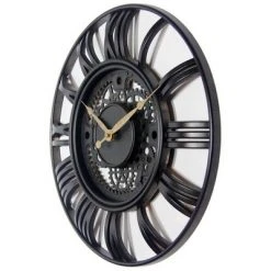 15" Bronze Roman Gear Wall Clock - Infinity Instruments